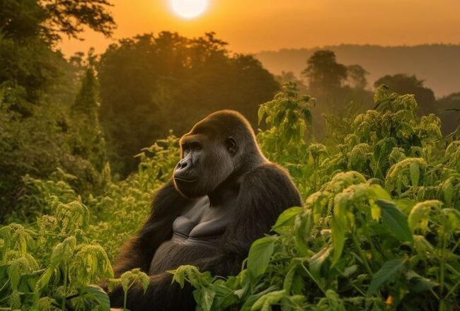 mountain gorilla in Bwindi Impenetrable e1782573156318