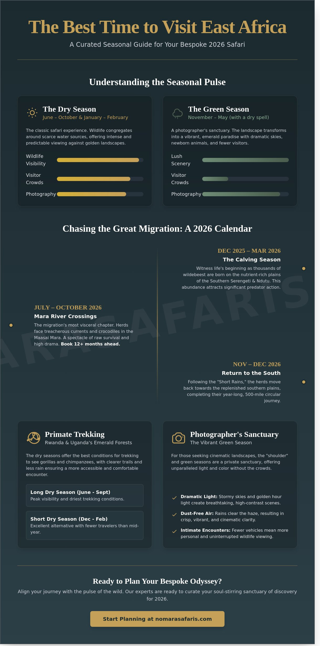 The Best Time to Visit East Africa: A Curated Guide for 2026